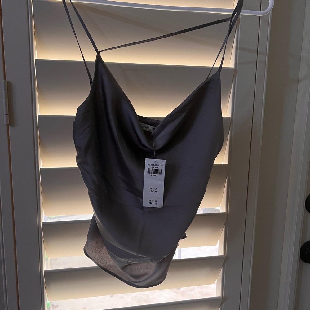 Satin silver shirt